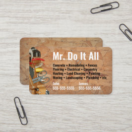 Machen Sie das alles Handyman Business Card Visitenkarte
