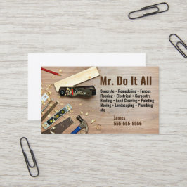 Machen Sie das alles Handyman Business Card Visitenkarte