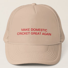 Machen Sie das Innenkricket wieder zum Trucker-Hut Truckerkappe