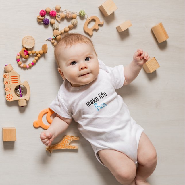 Machen Sie das Leben Spaß Baby Bodysuit Baby Strampler (Make Life Fun for the newest member of the family.)