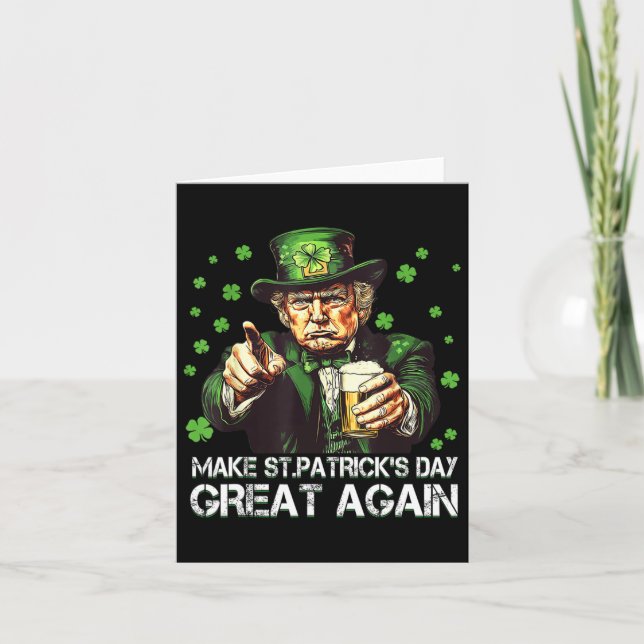 Machen Sie den Sankt Patrick's Day wieder groß, di Karte (Vorderseite)