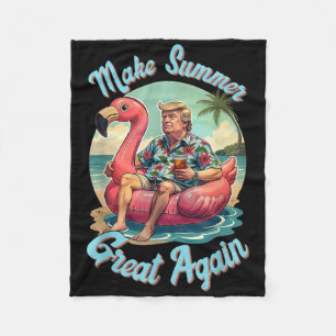 Machen Sie den Sommer wieder groß Donald Trump Url Fleecedecke