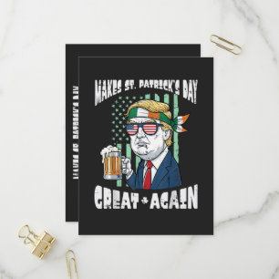 Machen Sie den St. Patrick's Day wieder großartig Einladungspostkarte