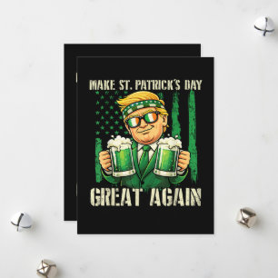 Machen Sie den St. Patrick's Day wieder großartig Feiertagskarte