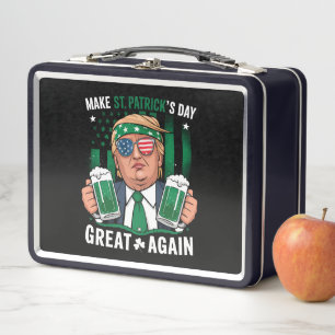 Machen Sie den St. Patrick's Day wieder großartig Metall Brotdose