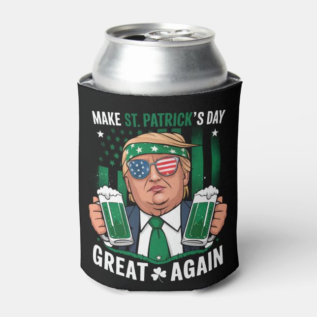 Machen Sie den St. Patrick's Day wieder zum großen Dosenkühler (Kanne Vorderseite)