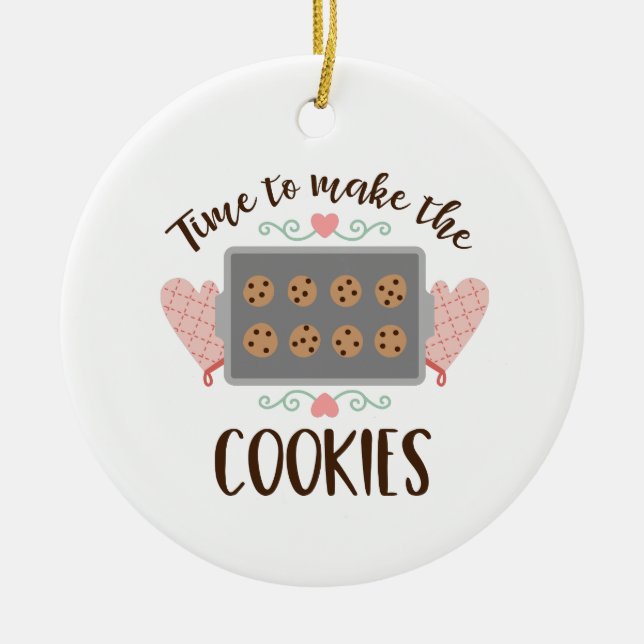 Machen Sie die Cookies Keramik Ornament (Vorne)