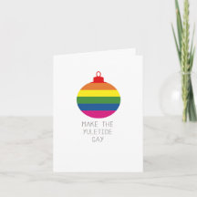 Machen Sie die Yuletide Gay Card