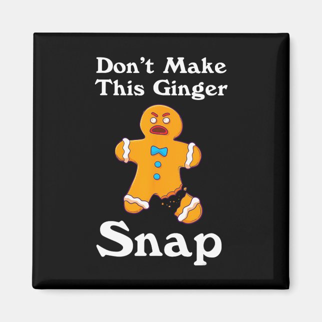 Machen Sie dieses Ingwer-Snap-Redhead-Geschenk Wei Magnet (Vorne)