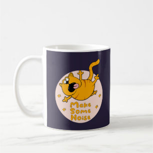 Machen Sie ein Geräusch Kawaii Funny Oange Katzens Kaffeetasse
