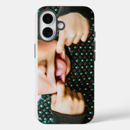 Machen Sie ein Gesicht Childish, aber effektiv iPhone 16 Hülle