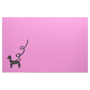 Machen Sie ein Pudel-Rock-Rosa Stoff