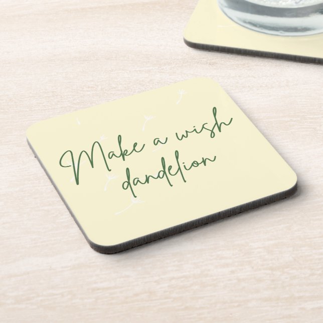 Machen Sie ein Set für einen Wunschkronen-Unterset Getränkeuntersetzer (Linke Seite)