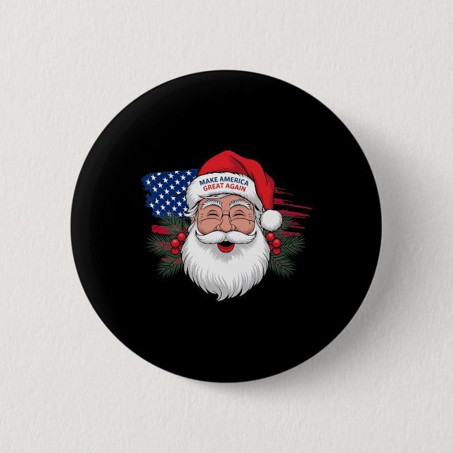 Machen Sie ein Weihnachten wieder großartig Weihna Button (Vorderseite)