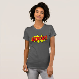 Machen Sie eine Erklärung: BOOM! Pop Art Comic Tex T-Shirt