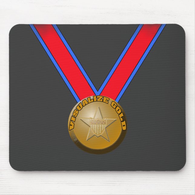 Machen Sie eine Goldmedaillen-Leistung sichtbar Mousepad (Vorne)
