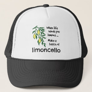 Machen Sie eine Reihe von Limoncello Truckerkappe