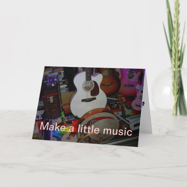 machen Sie eine wenig Musik Karte (Vorderseite)
