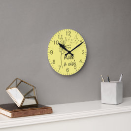 Machen Sie eine Wunschleuchter-Uhr. Runde Wanduhr