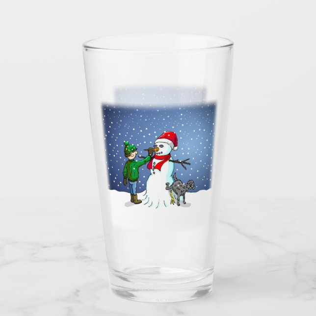 Machen Sie einen Snowman Glas (Vorderseite)