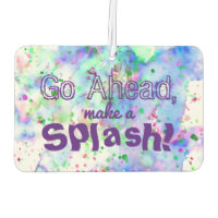 Machen Sie einen Splash Fun Wasserfarbe Spritzer