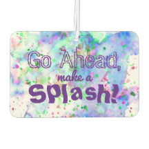 Machen Sie einen Splash Fun Wasserfarbe Spritzer
