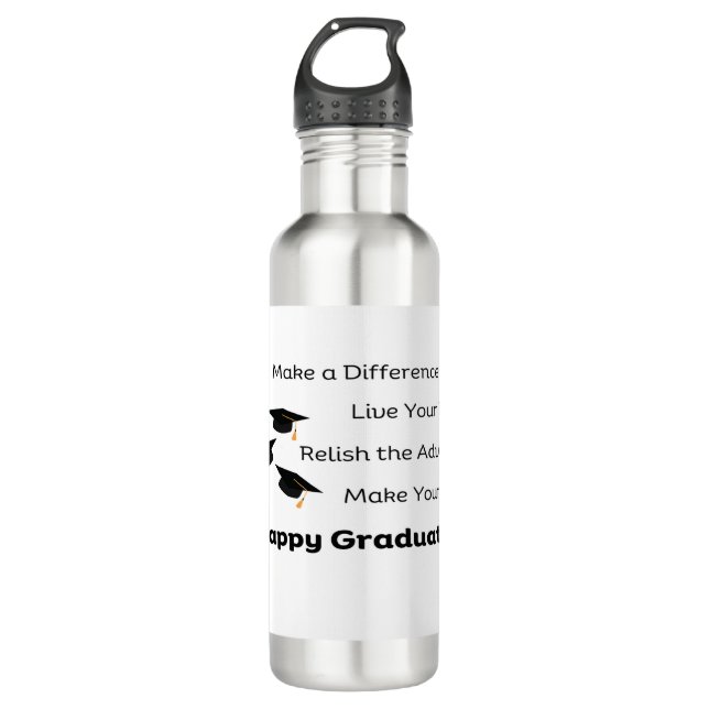 Machen Sie einen Unterschied auf einem Edelstahlflasche (Vorderseite)