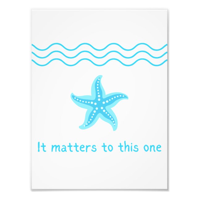 Machen Sie einen Unterschied, Sternengeschichte. Fotodruck (Vorne)