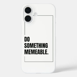 Machen Sie einen unvergesslichen grafischen T - Sh iPhone 16 Hülle