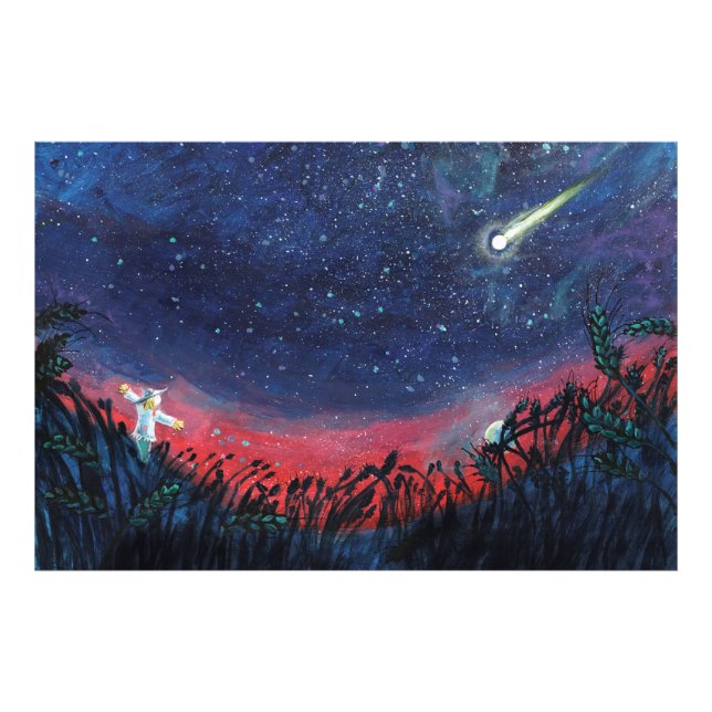 Machen Sie einen Wunsch auf einer Shooting Star Il Fotodruck (Vorne)
