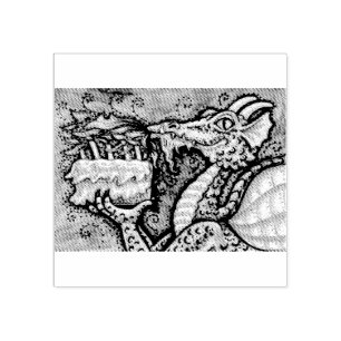MACHEN SIE EINEN WÜNSCHEN DRAGON, EINE FANTASIE RU GUMMISTEMPEL