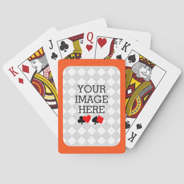 Machen Sie einfach Ihr eigenes Deck in einem einzi Spielkarten (Rückseite)
