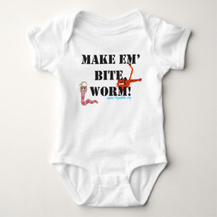 Machen Sie Em Biss-Wurm! Baby Strampler