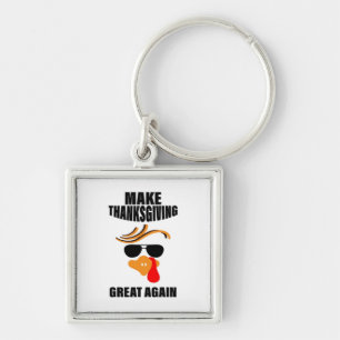 Machen Sie Erntedank wieder groß, Funny Turkey Ges Schlüsselanhänger