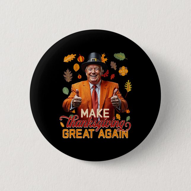 Machen Sie Erntedank wieder großartig Herbst Herbs Button (Vorderseite)