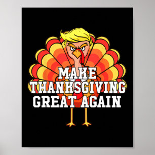 Machen Sie Erntedank wieder großartig Trump Türkei Poster