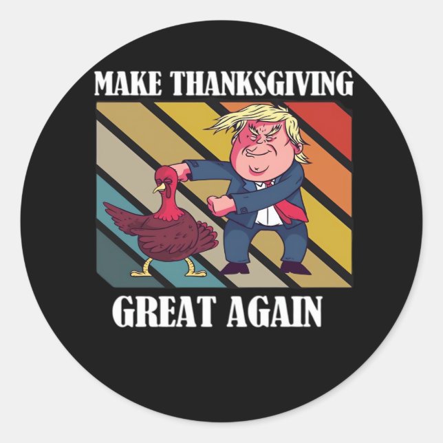 Machen Sie Erntedank wieder großartig Trumpkin - S Runder Aufkleber (Vorderseite)