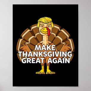 Machen Sie Erntedank wieder Spaß für Trump Türkei Poster