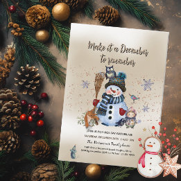 Machen Sie es Dezember erinnern Weihnachten Einladung