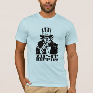 Machen Sie es Hippie Reißverschluss zu! T-Shirt