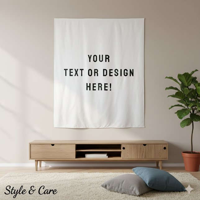 Machen Sie es Ihre - XL Custom White Tapestry Wandteppich (Make It Yours – XL Custom White Tapestry)