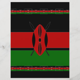 Machen Sie es Kenyan schöne Inspiration Flag Farbe