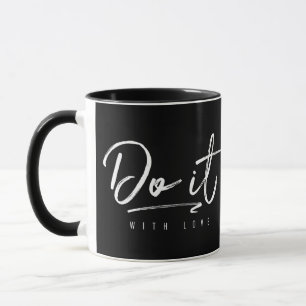 Machen Sie es mit der Liebe White Custom Backgroun Tasse