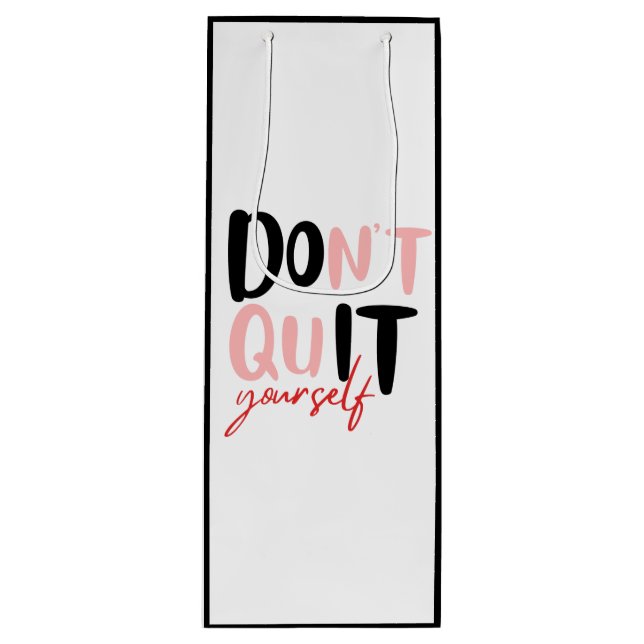 Machen Sie es selbst Geschenktüte Für Weinflaschen (Vorderseite)