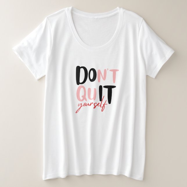 Machen Sie es selbst Große Größe T-Shirt (Design vorne)