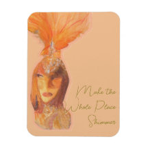Machen Sie es Shimmer Showgirl Era Magnet