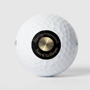 Machen Sie es zu elf goldenen Golfballen Golfball
