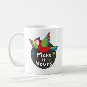 Machen Sie es zu Ihrem Kawaii lustigen bunten Papa Kaffeetasse