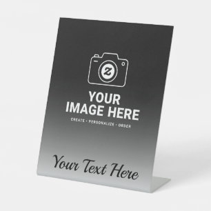 Machen Sie es zu Ihrem mit Lieblingsfoto und Text Sockelschild