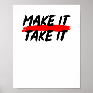 Machen Sie es zum Basketball Poster